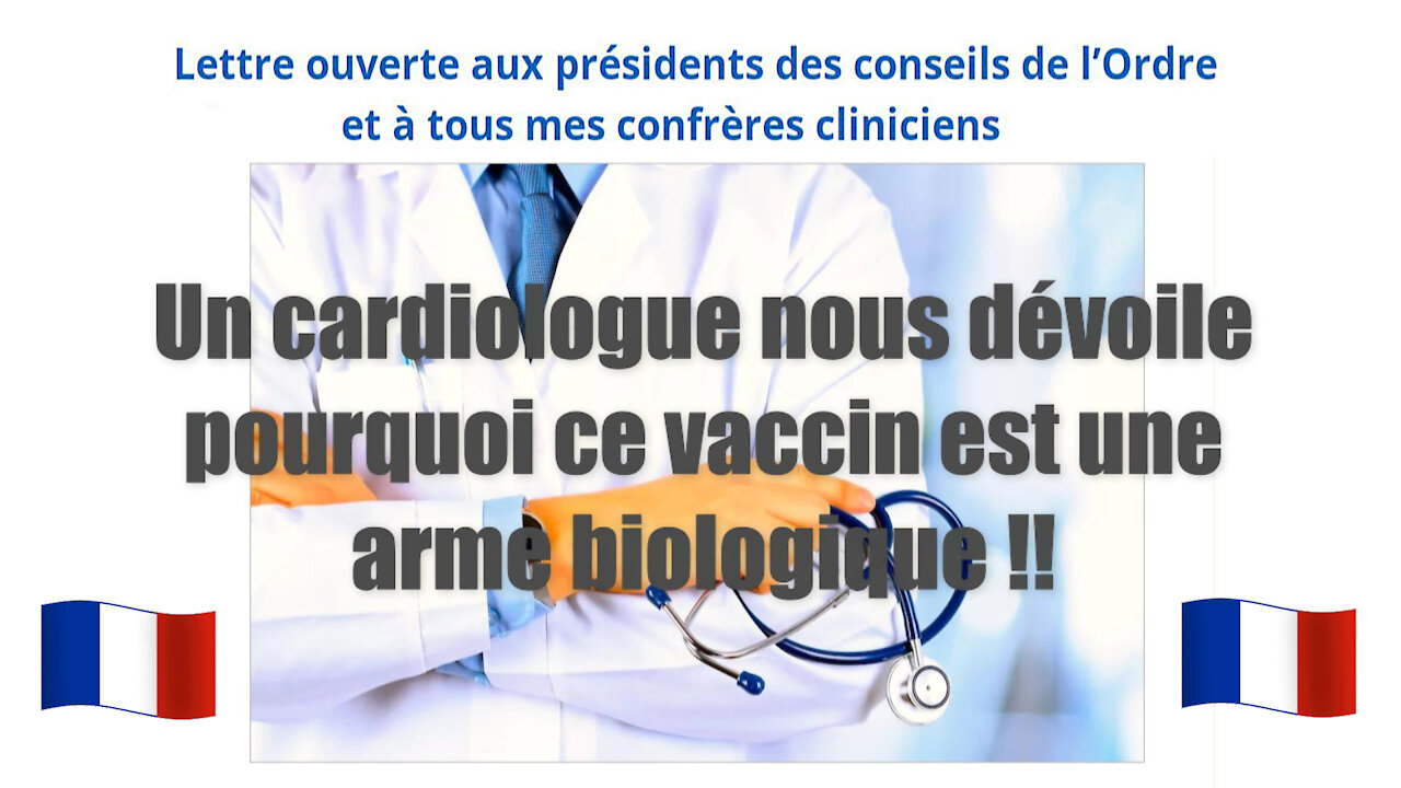 UN VACCIN ? Pas du tout, car c'est une "arme biologique". Dr.Jean Stevens/ Extrait (Hd 1080) Lire descriptif