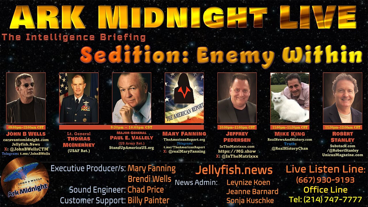 The Intelligence Briefing /Sedition: Enemy Within - John B Wells LIVE