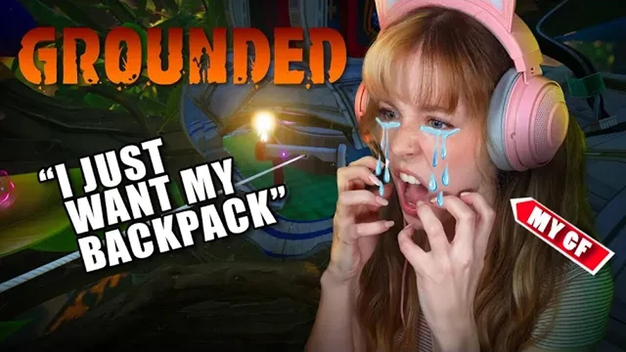 Playing Grounded with my GF but she keeps dying 💀 | Reaching the Hedgelab together