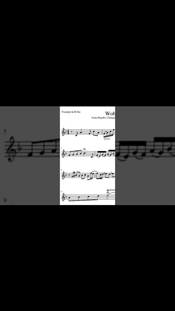 Haydn Trumpet Concerto 1st Mov - Cadenza 02 by Wobisch (played by Thomas Stevens)