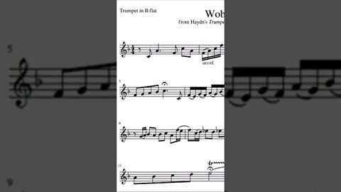 Haydn Trumpet Concerto 1st Mov - Cadenza 02 by Wobisch (played by Thomas Stevens)