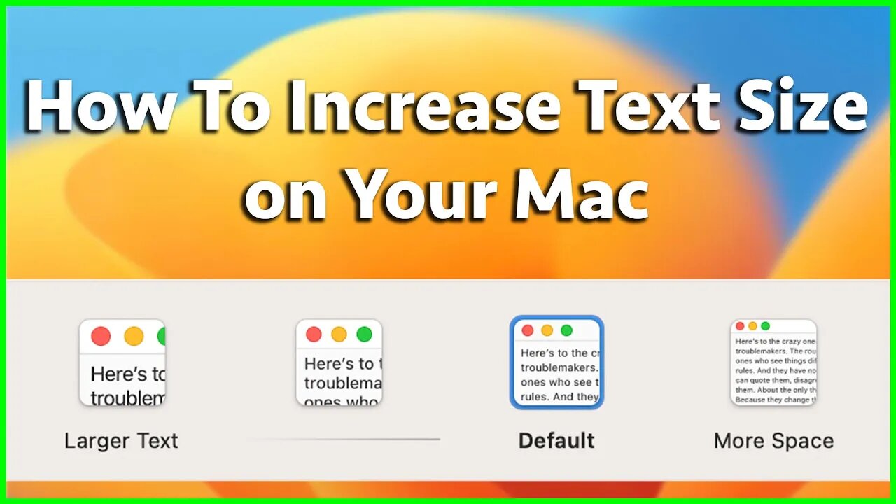 How To Increase Text Size on Your Mac