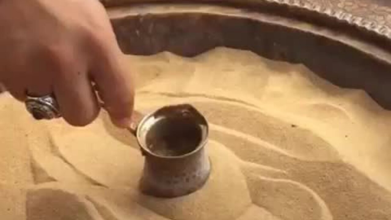 Hot sand coffee