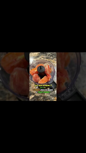 How To Make Fruit Sorbet 🍊*EASY*