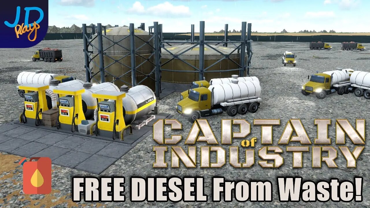 FREE DIESEL From Waste! 🚛 Ep14 🚜 Captain of Industry 👷 Lets Play, Walkthrough, Tutorial