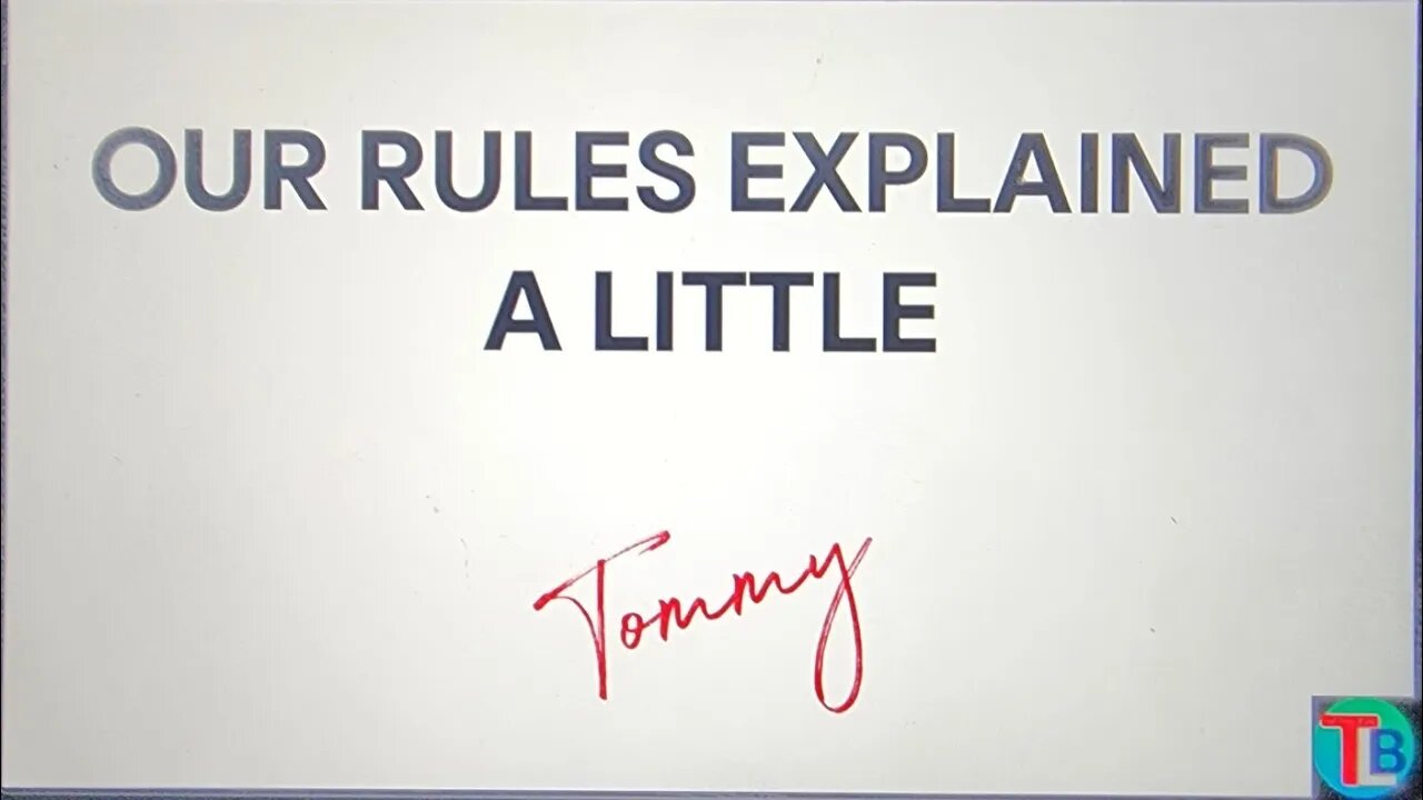 CLARIFICATION, TOMMY STYLE