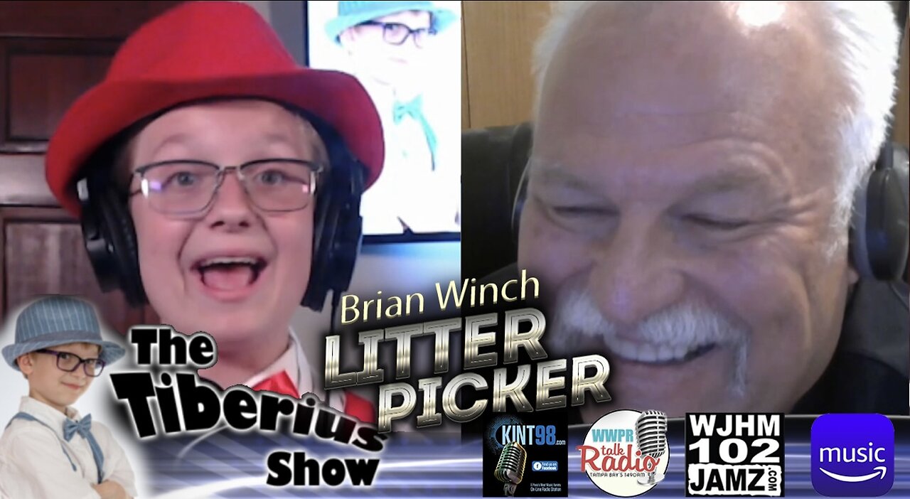 Tiberius Talks To Litter Picker Brian Winch The Tiberius Show Kid Podcast Kid Podcaster