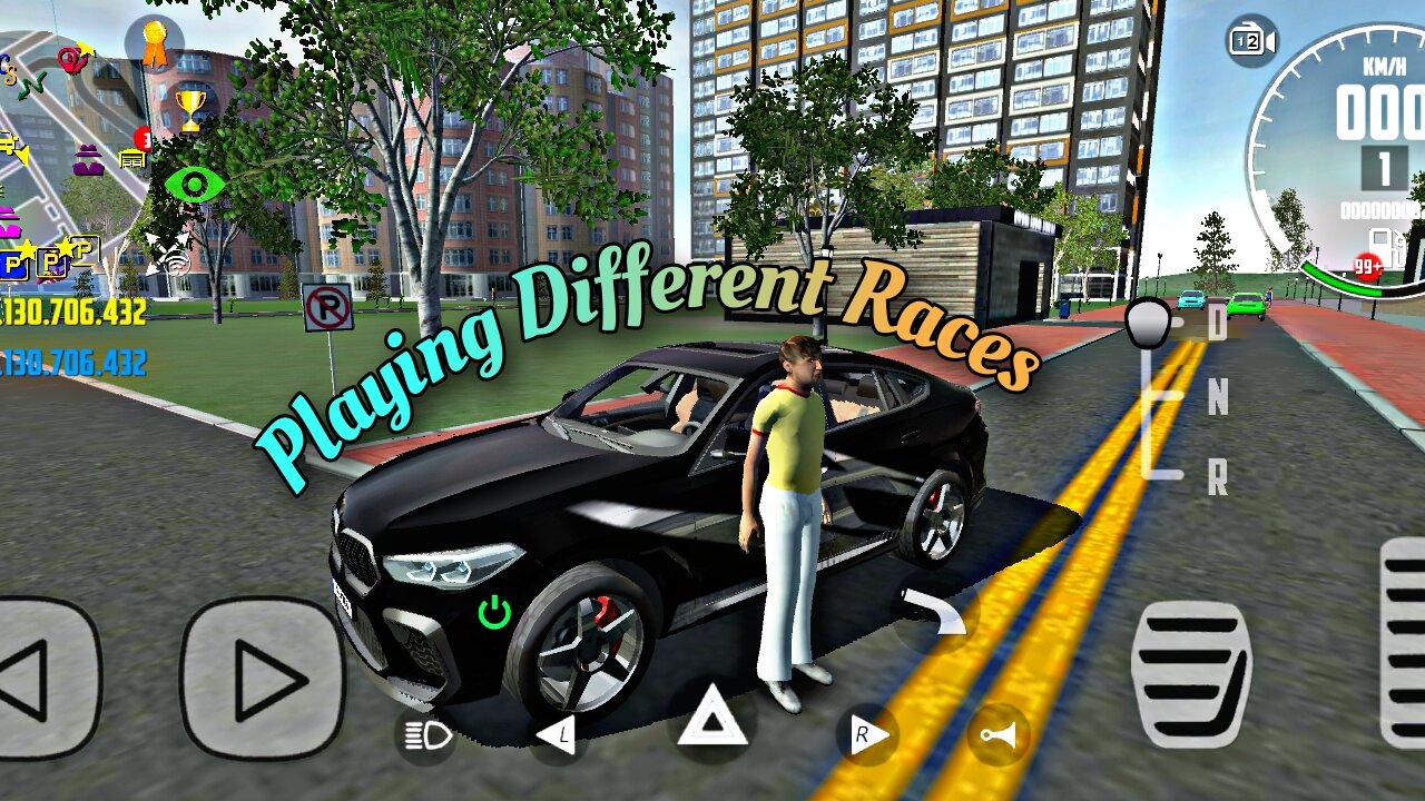 Playing Different Races modes in car simulator 2