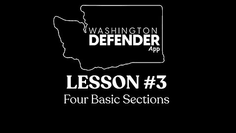 Lesson 3 Four Basic Sections