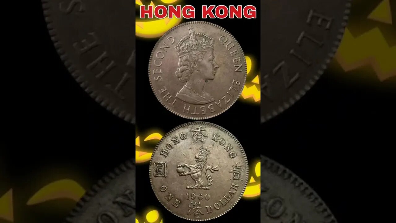 Hong Kong 1 Dollar 1960.#shorts #coinnotesz