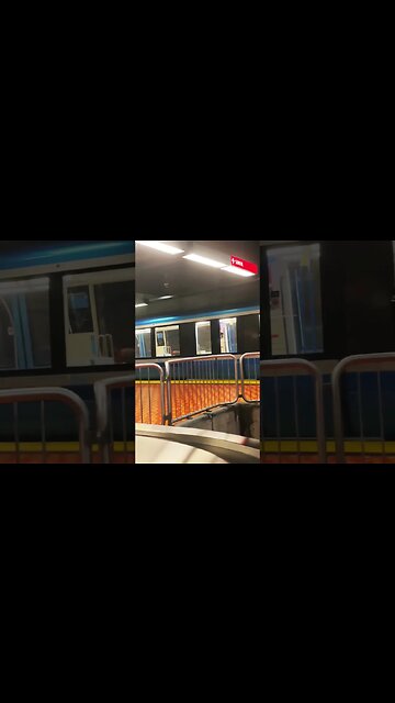 Cinematic departing metro #train #montreal #viralvideo