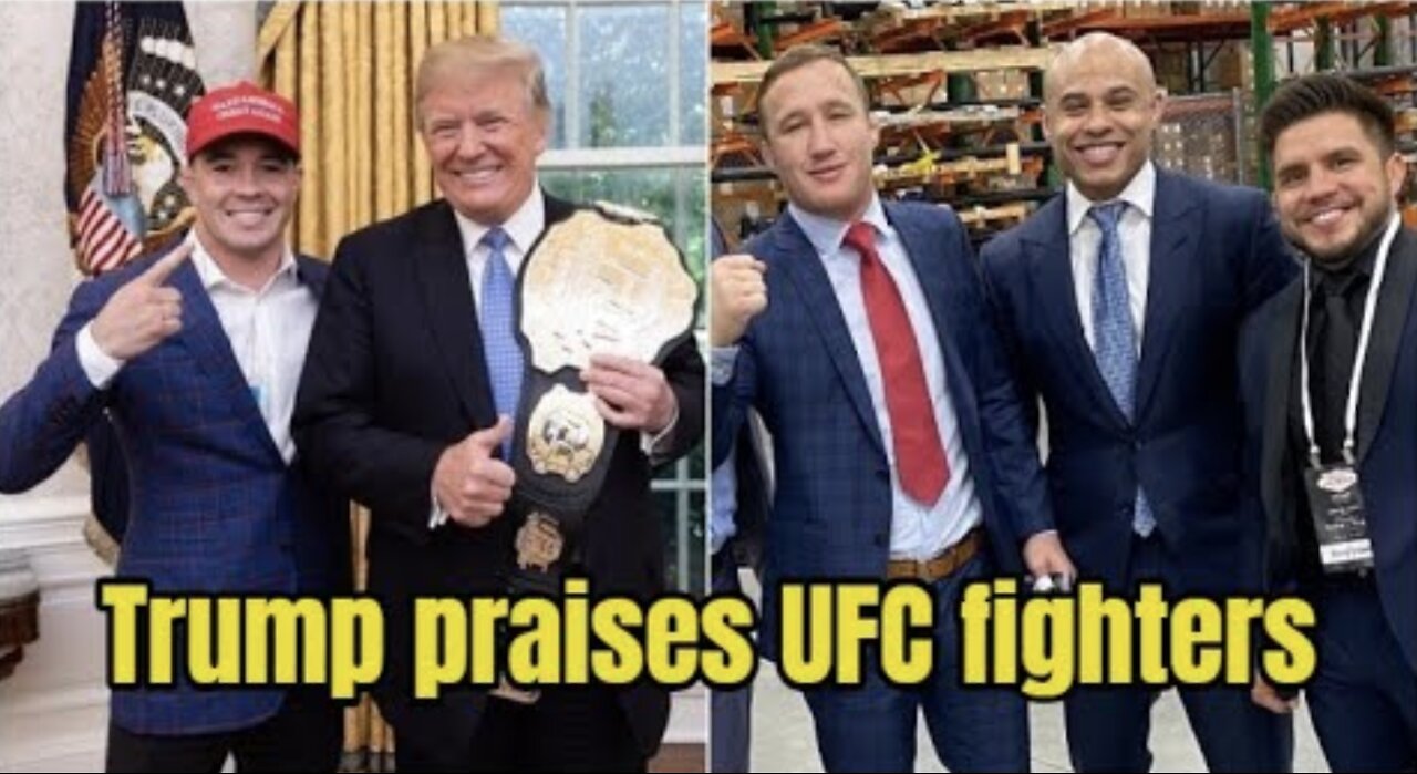 Donald Trump praises Dana White, Colby Covington, Henry Cejudo, Justin Gaethje