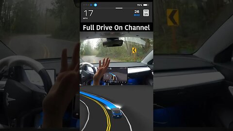 Tesla FSD able to handle corner for first time #teslafsd #teslamodel3 #electricvehicle #fsdbeta