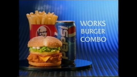 TVC - KFC Works Burger Combo (1999)