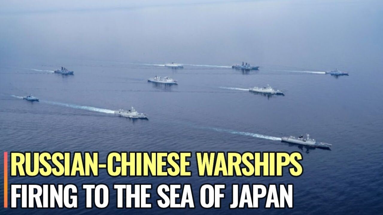 Russian-Chinese warships conduct artillery firing to the Sea of Japan