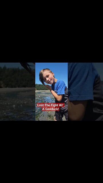 Lost the fight with a Geoduck 😂 #shorts #sailboatlife #geoduck