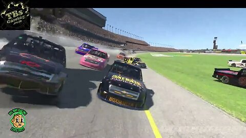 Not a good start for the Debut of the Duke Nukem Legacy Truck #dukenukem #iracing #nascar