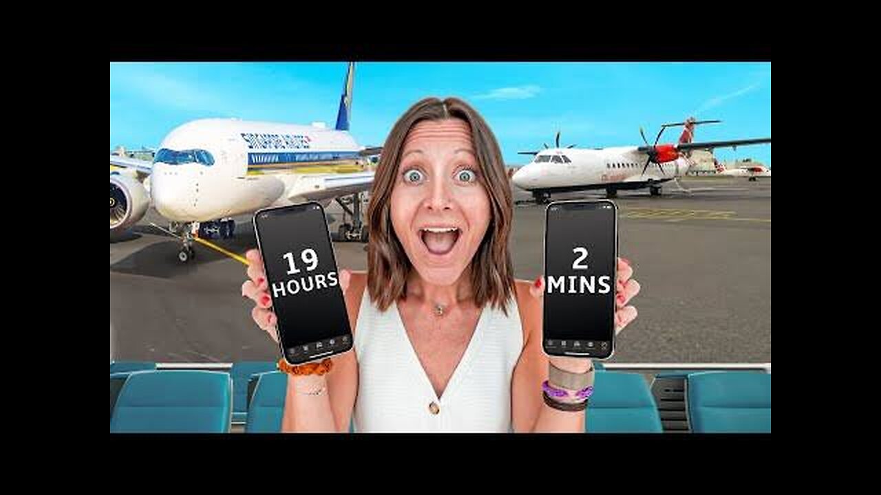 World's Shortest vs. Longest Flight