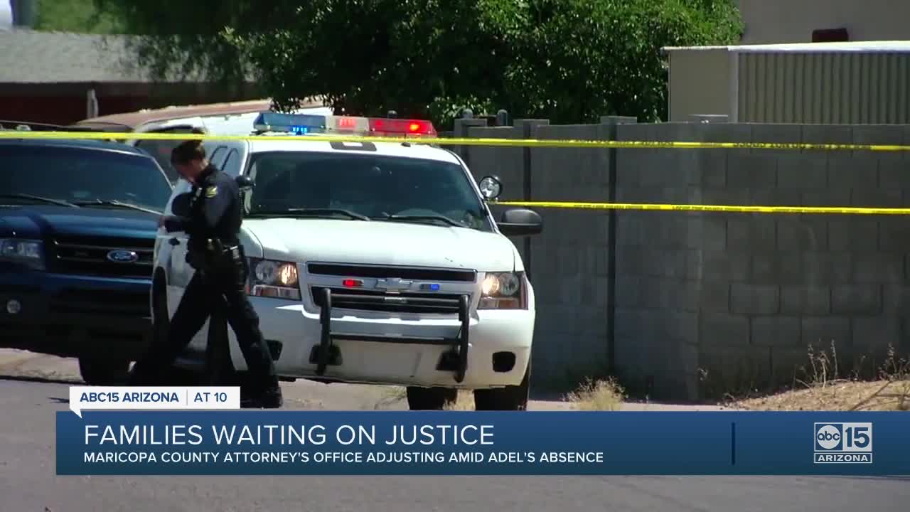 Families wait on Maricopa County Attorney decisions, as Allister Adel remains hospitalized