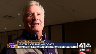 Kansas State arrives in Atlanta for Sweet 16