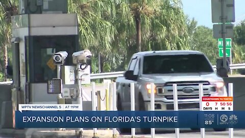 Florida's turnpike expansion plans between Jupiter, Fort Pierce