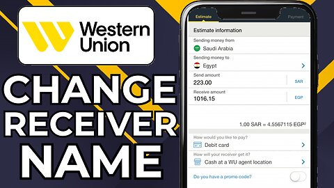 HOW TO CHANGE RECEIVER NAME ON WESTERN UNION