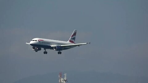 British Airways Flight 492 comes in for landing at GIBRALTAR, 4K