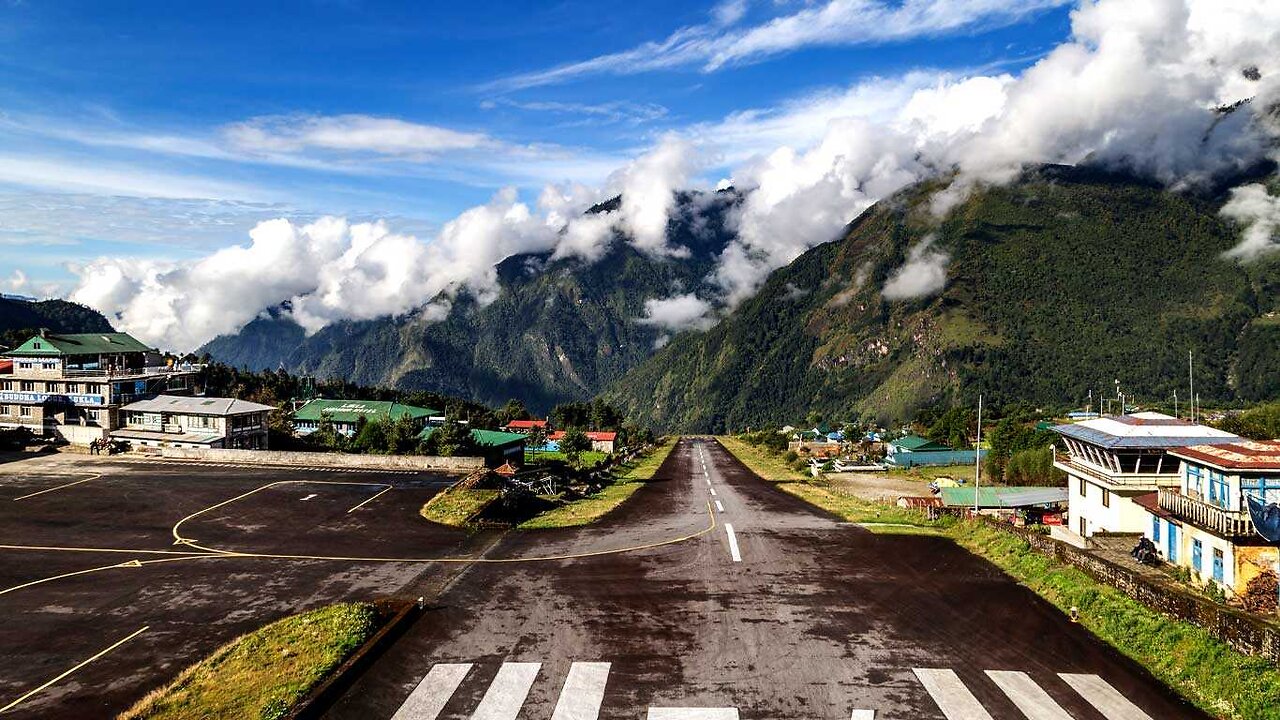 World's Most Dangerous Airport Lukla Nepal_