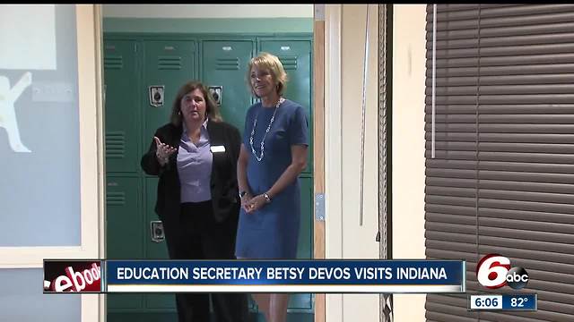 Betsy DeVos to make three stops in Indiana, including Indianapolis