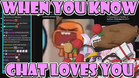 Chat Throws Objects at @chibidoki for 3 Minutes Straight