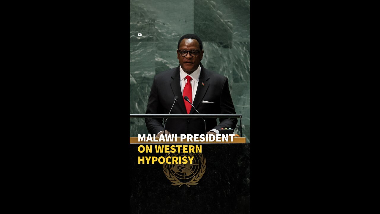 MALAWI PRESIDENT ON WESTERN HYPOCRISY