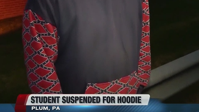 Student sent home for Confederate Flag hoodie