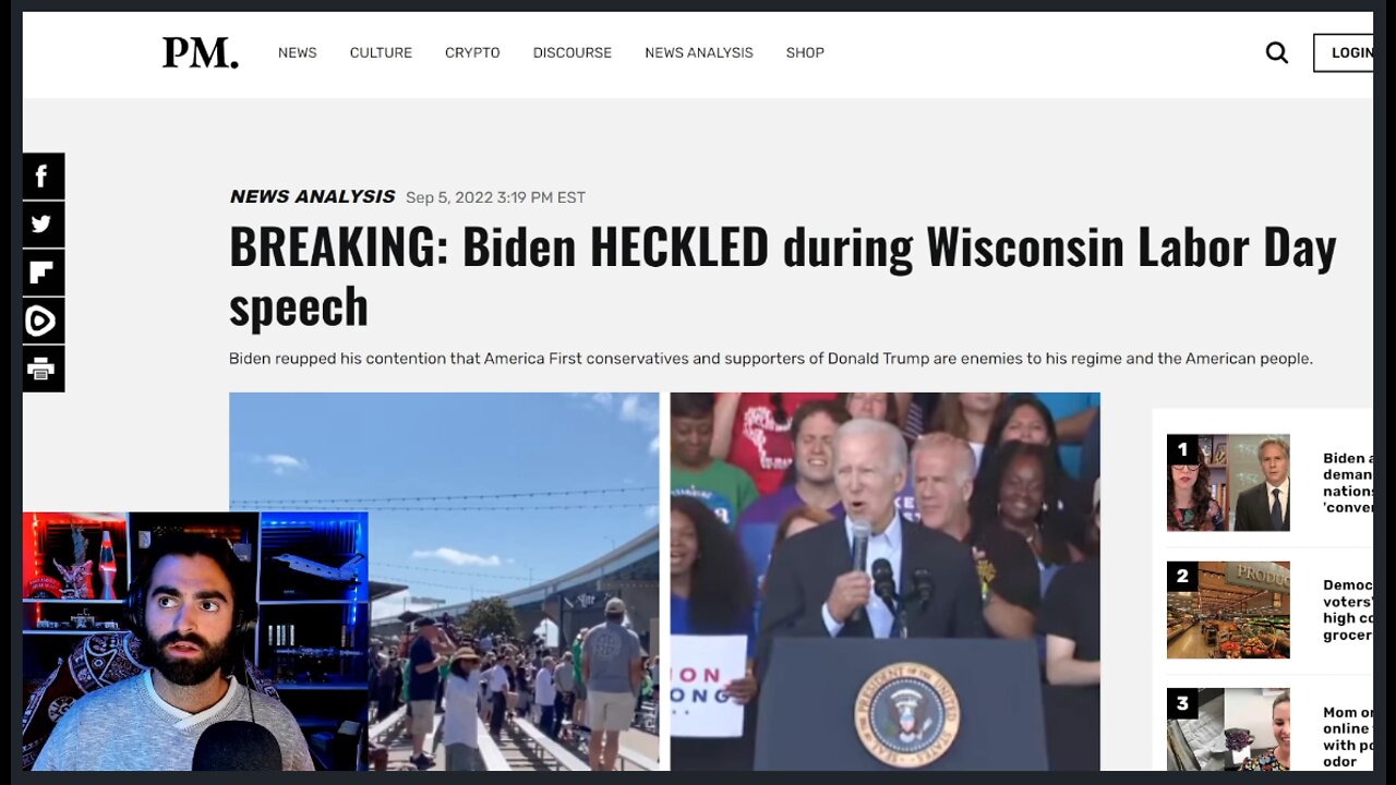 'Is This Thing On?' Biden Has More Hecklers Than Supporters At Weekend Public Event