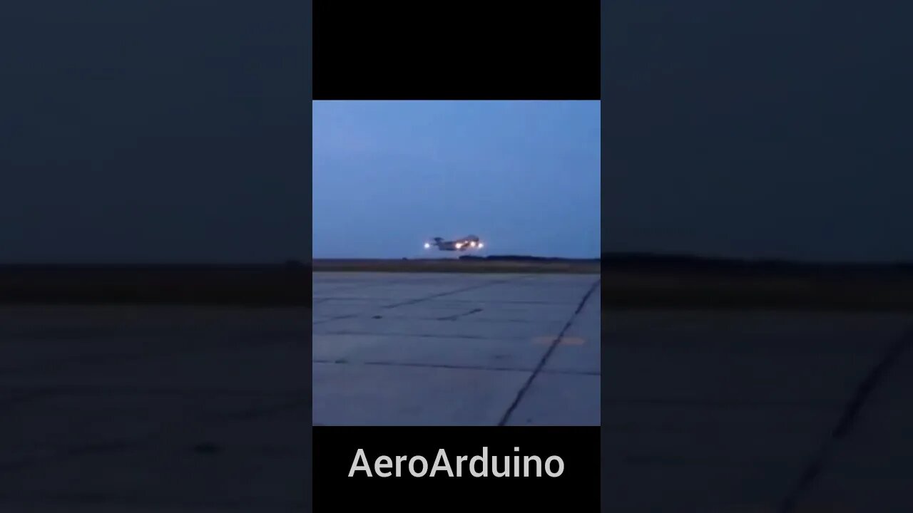 Jumbo Jet #C5 Galaxy Takeoff At Dawn #Aviation #AeroArduino