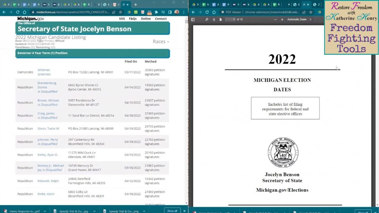 Knowing the Candidates & Voting Dates - Freedom Fighting Tools S1E24