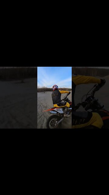 2 stroke vs 4 stroke 🤪🤟 #dirtbike #motocross #ktm #yz250fx #4stroke #2stroke