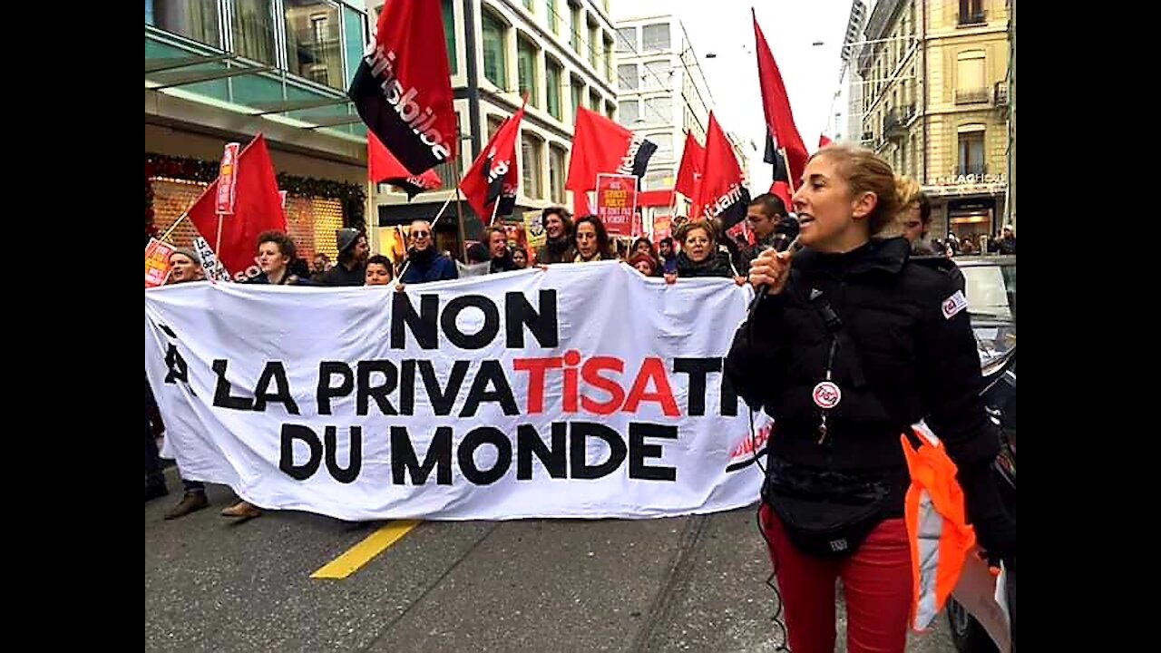 Manifestation STOP TISA Genève, 4 décembre 2016