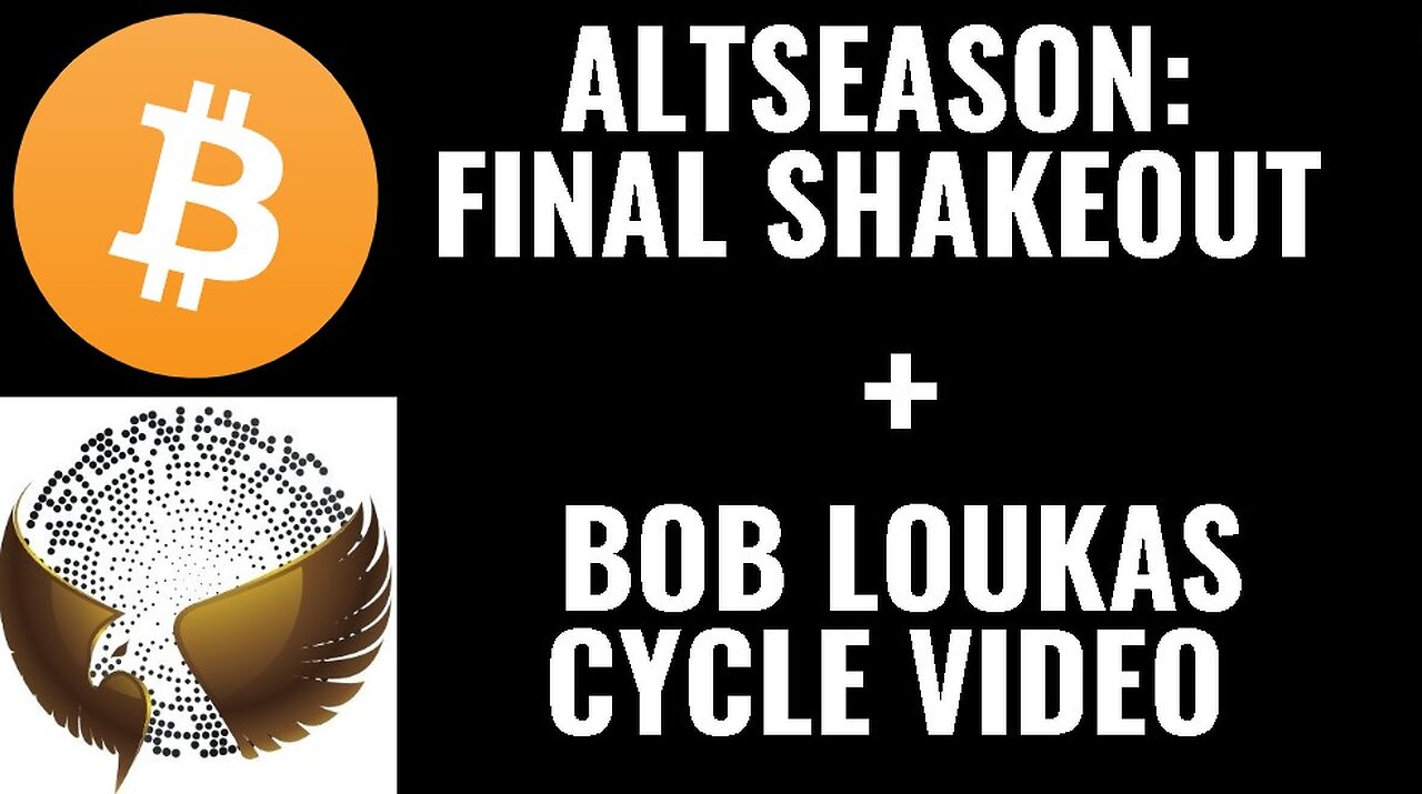 Altseason Starts Soon & Bob Loukas Cycle Video