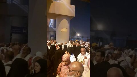 Hajj Day 2, Rush at Arafaat Train Station: for Muzdalifah