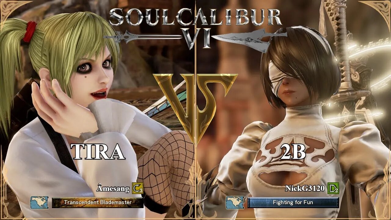 SoulCalibur VI — Amesang (Tira) VS NickG3120 (2B) | Xbox Series X Ranked