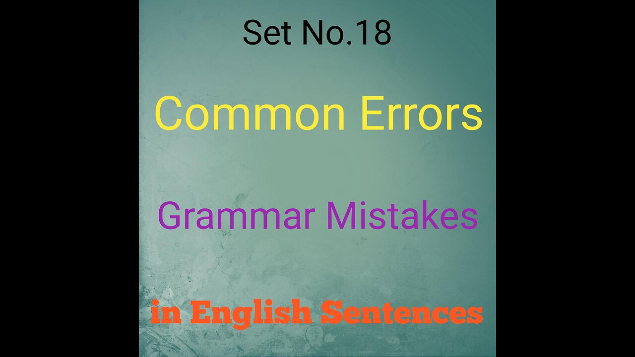 Correction of English sentences by A G Saqi