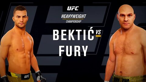 EA Sports UFC 4 Gameplay Tyson Fury vs Mirsad Bektic