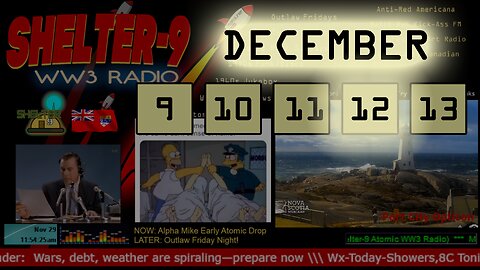 24/7 Music/Wx/Prepping | THU Dec-12 | WW3