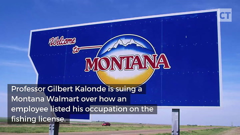 Professor Sues Over What Walmart Put on His Fishing License