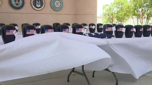 Unclaimed heroes get funeral at veteran cemetery