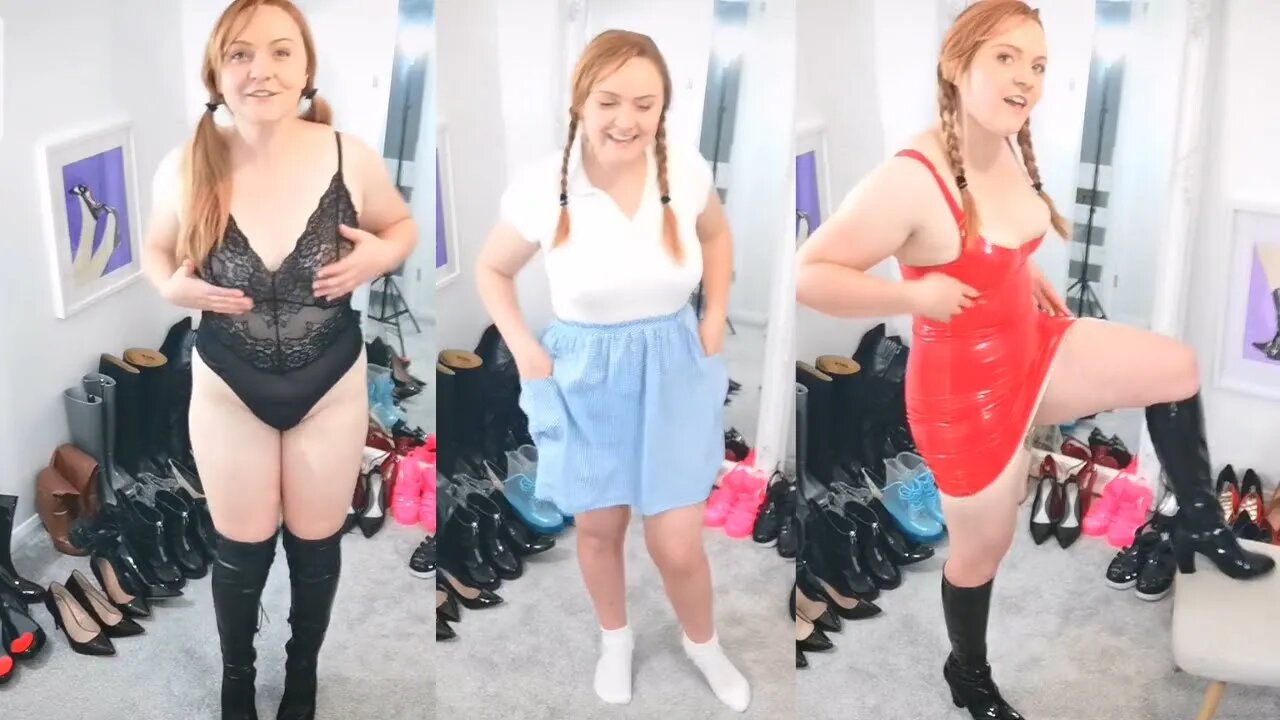 👙Sexy Clothes and heelsTry On Haul! 👙(2022) - Try on Panties - Try On Soks - #models