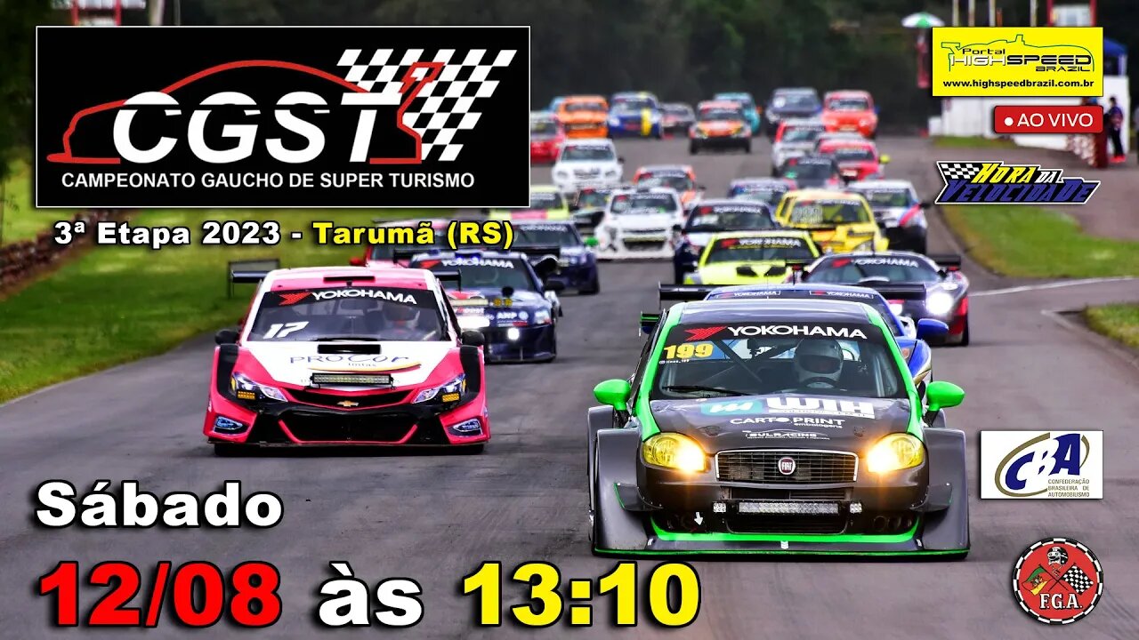 🔴 CAMPEONATO GAÚCHO DE SUPER TURISMO | 3ª Etapa 2023 - Tarumã (RS) | Ao Vivo