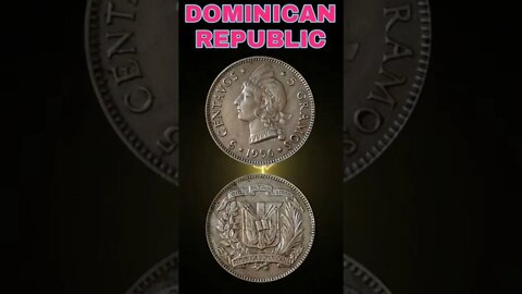 Dominican Republic 5 Centavos 1956.#shorts #coinnotesz