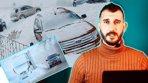 عاصفة ثلجية تضرب أمريكا الأسوئ في التاريخ كل شيئ تجمد نهاية أمريكا ! usa snow Everything freezes