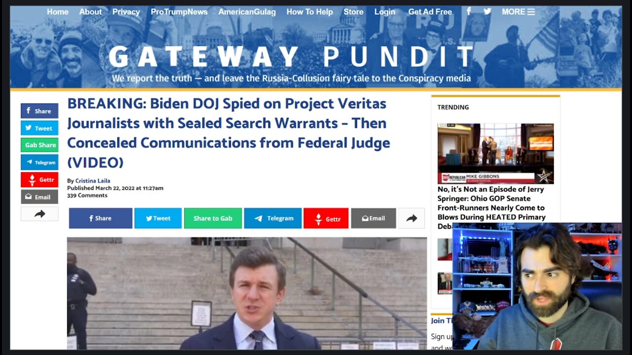 Biden's DOJ Caught ILLEGALLY SPYING On EIGHT Project Veritas Reporters!